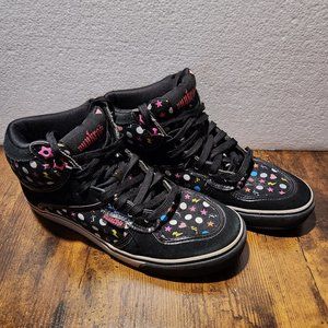 Punkrose High Top Sneaker With Multicolor Shapes